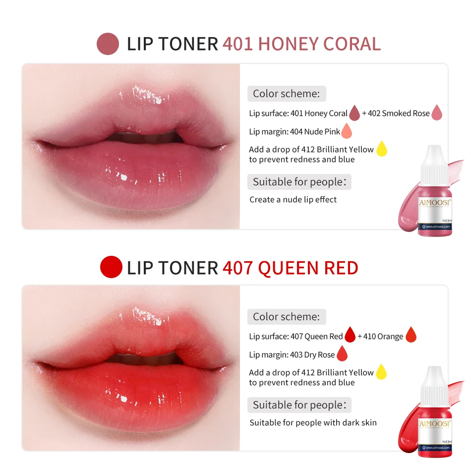 3ml Nude Color Tattoo Ink Permanent Microblading Paint Inks Pigment Semi Makeup Nude Lips Tint Consumables Tattoo Supplies Inks