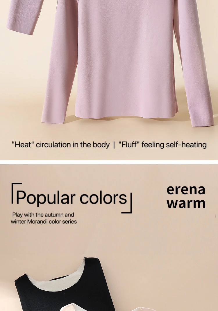 Description Picture 6 of item1Set Women's Thermal Underwear Set Seamless Thick Double Layer Warm Lingerie Winter Long Sleeve Bottoming Thermal Clothing Sets
