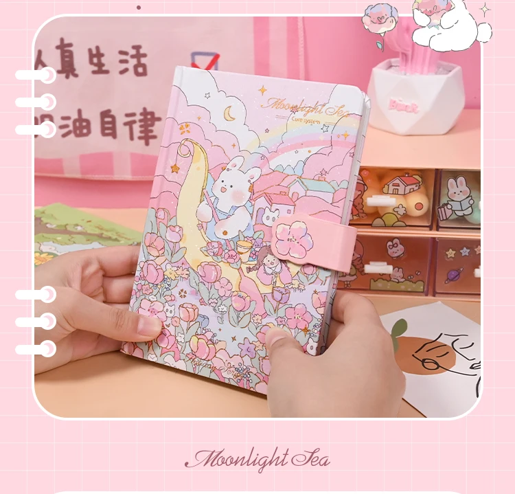 Kawaii Bunny Mini 1PC 80 Sheet Notebook (Random Color)