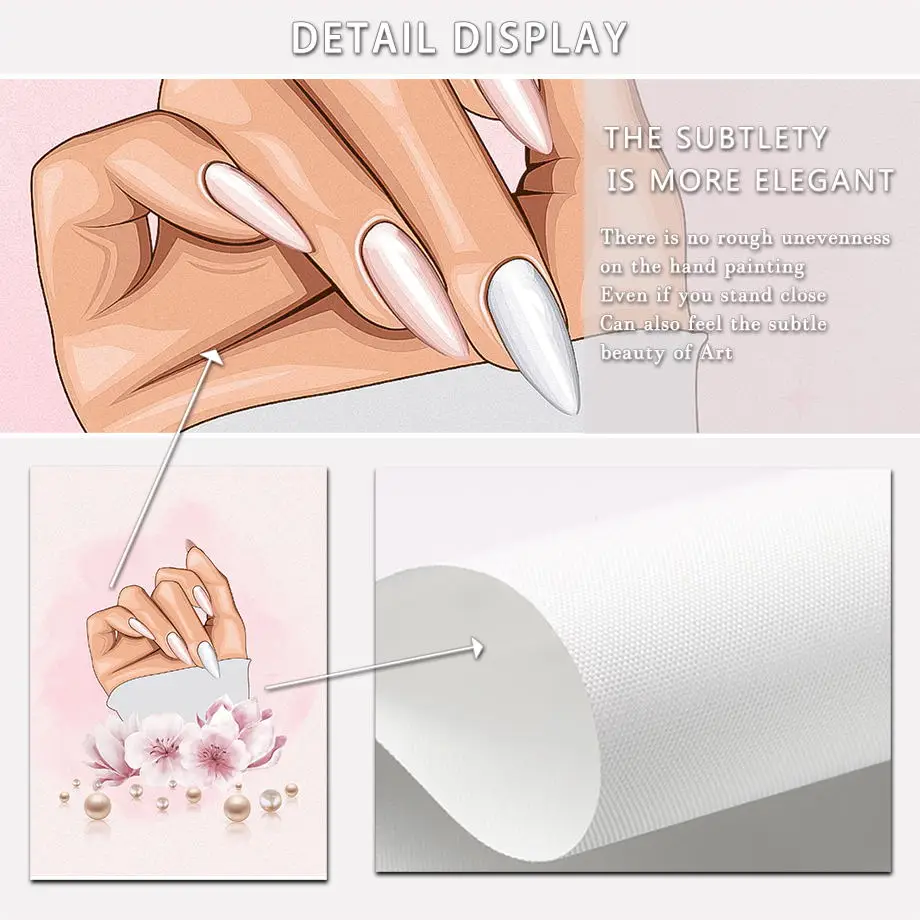 Premium Vector | Manicure poster nail varnish beauty studio and salon for  flyer banner prints