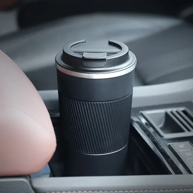 380ml/510ml Double Stainless Steel Coffee Thermos Mug with Non-slip Case Car Vacuum Flask Travel Insulated Bottle 3