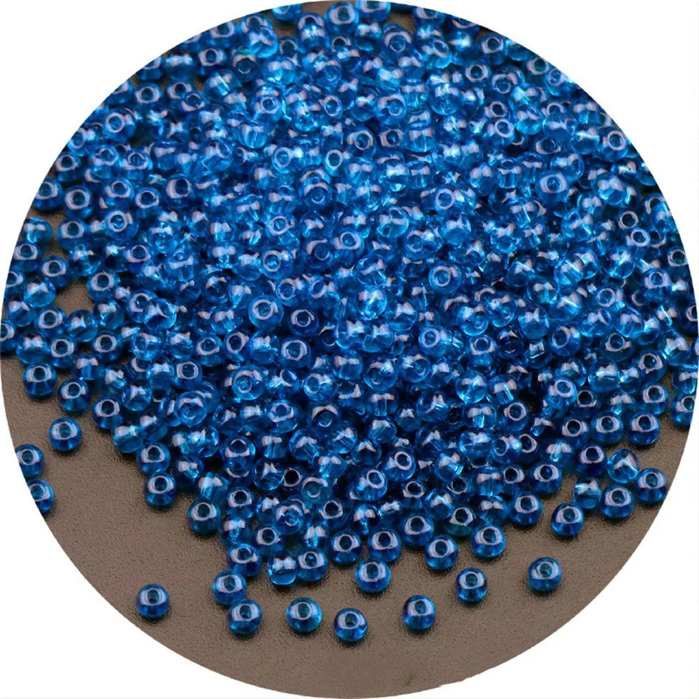 Vibrant Oling Transparent Glass Seed Beads for DIY Jewelry and Accessories