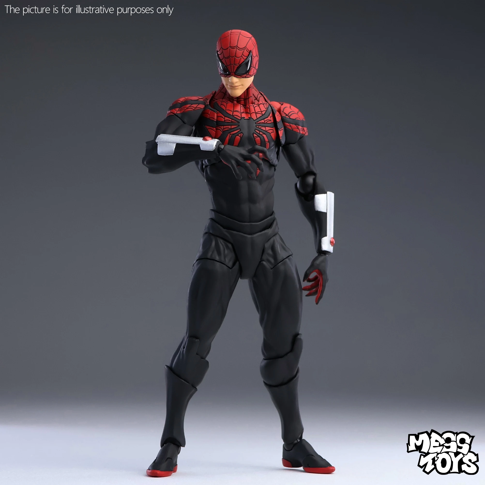 messtoys スパイダーマン MessToys 優れたスパイダーマンフィギュア混乱おもちゃケインパーカー