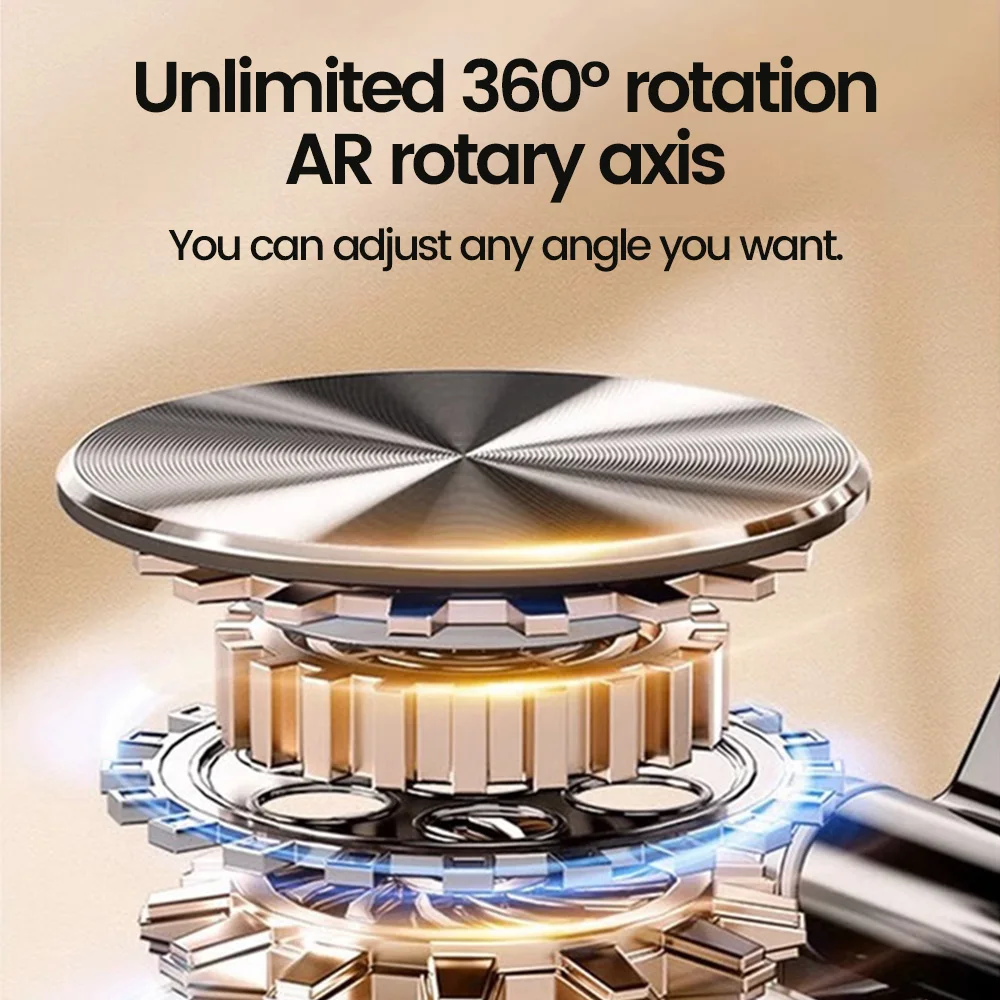 360° Adjustable Desktop Phone Holder, Foldable Aluminum Alloy Stand, Stable Desk Mount for All Smartphones & Tablets 3