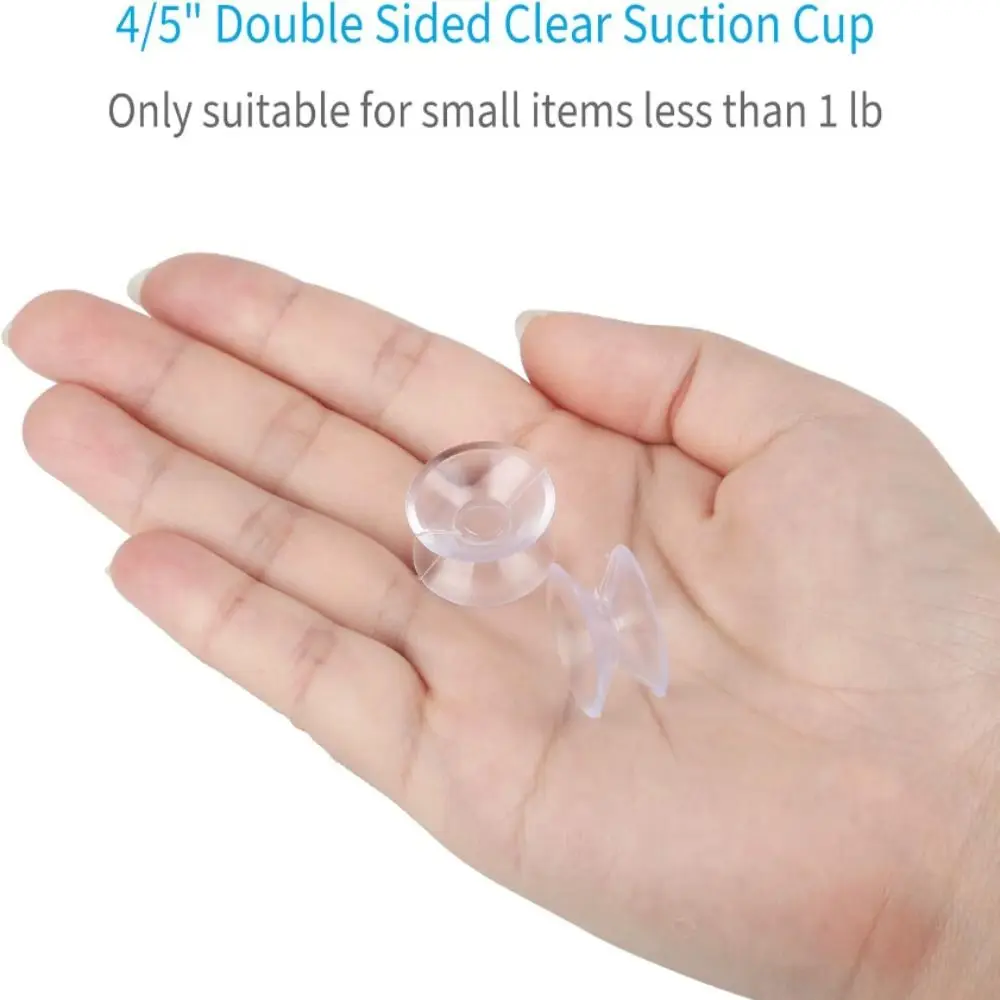 20 Pcs Double-Sided Suction Cup-Sucker Pads For Glass Plastic Aquarium Oxygen Tube DIY Soap Holder 20/30/35/50mm Accessories