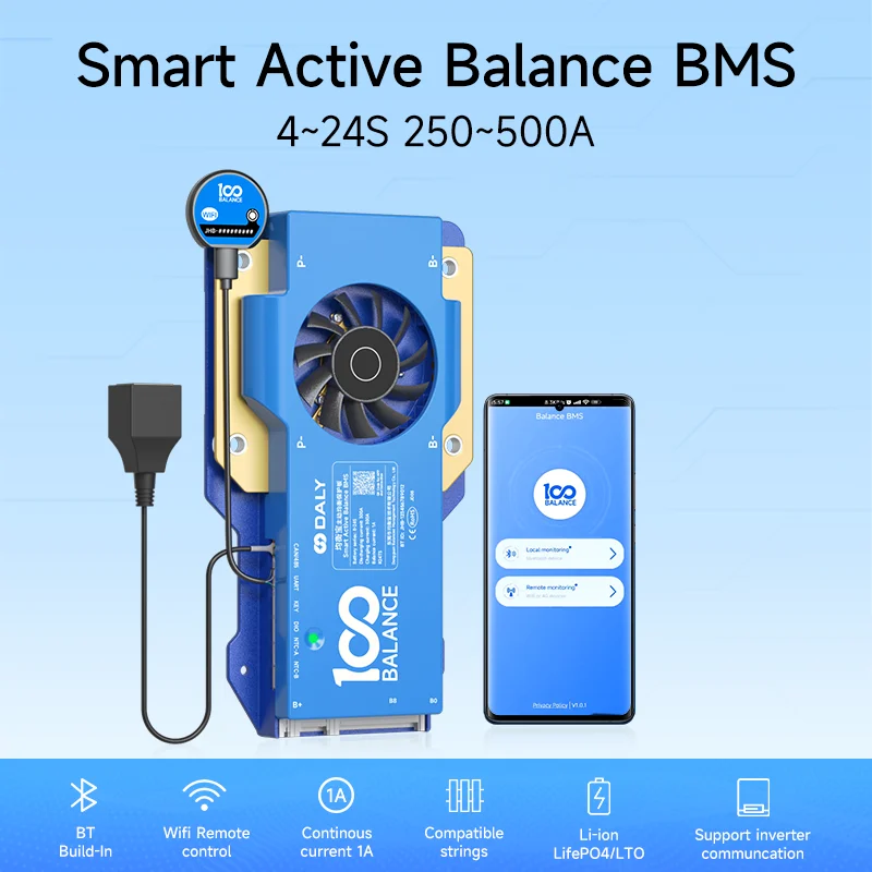 100 밸런스 BMS 1A 2A 72V 20S 21S 24S 30A 40A 60A 80A 100A 150A 200A 300A 500A Lifepo4 리튬 이온 배터리 Jbd 스마트 Bms 16s 200a