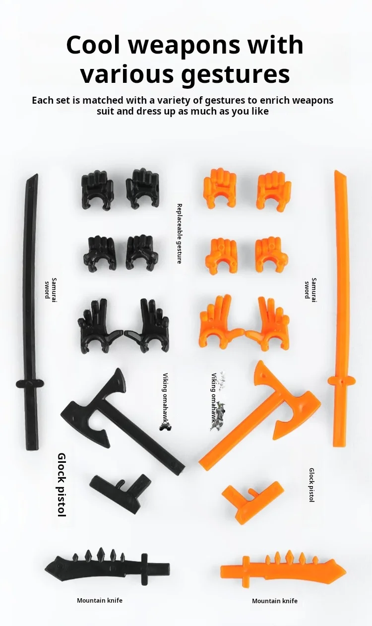 DIY Multi-Jointed Bewegliche Shapeshift Roboter Ornamente 3D Gedruckt Mannequin Glück Charakter Action-figuren Spielzeug für Kinder Geschenk – Detail 3