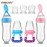 4PCS Baby Spoon Bottle Feeder Dropper Silicone Spoons for Feeding Medicine Kids Toddler Cutlery Utensils Children Accessories 1