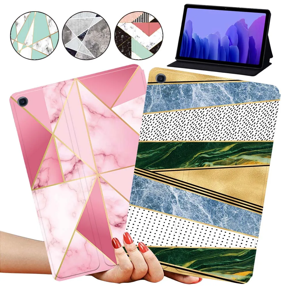 

Tablet Case for Samsung Galaxy TAB A8/A7 10.4/ A 10.5/ A 9.7/A6/A7 Lite Folding Leather Stand Protective Case + Free Stylus