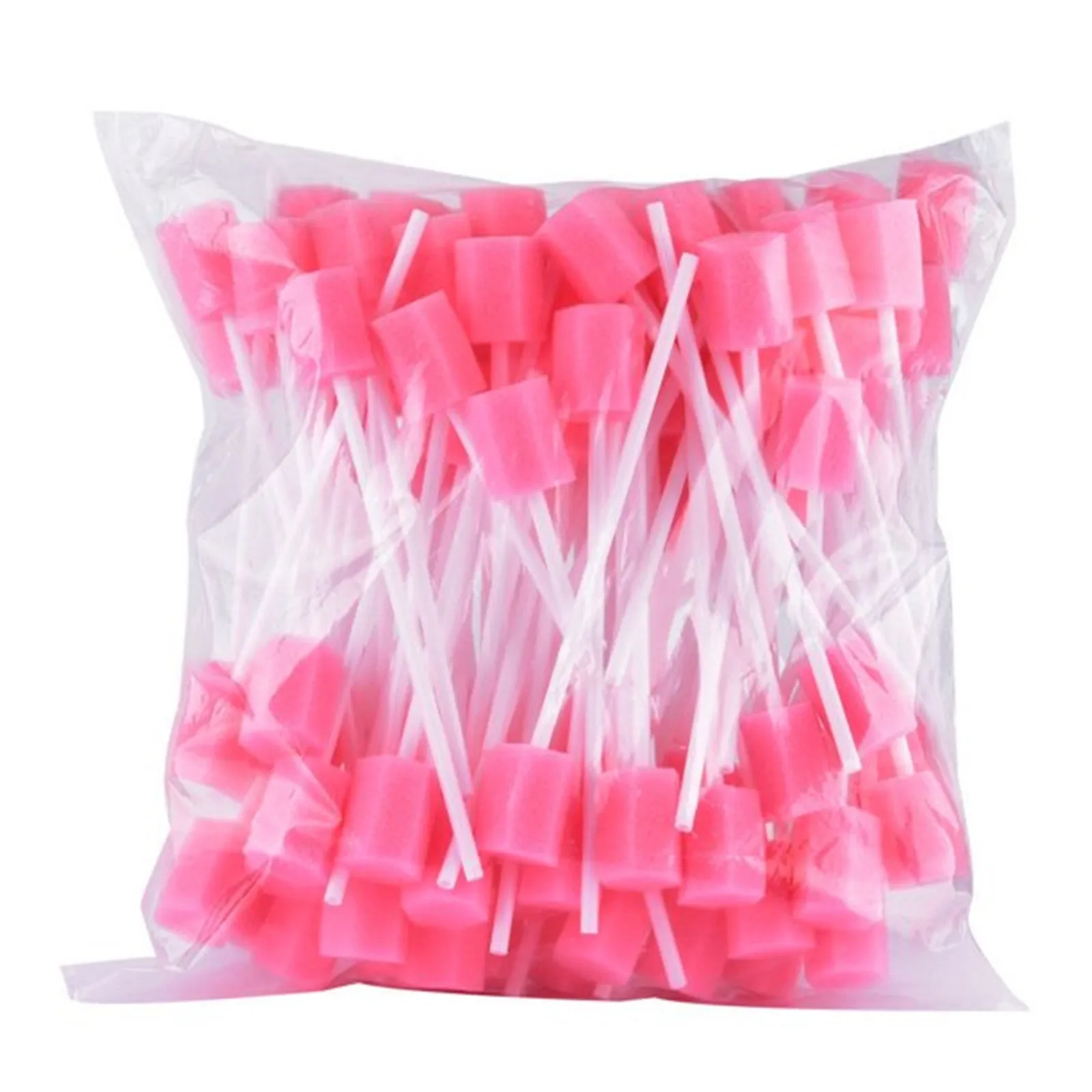 100pcs Cleaning Mouth Swabs Foam Sputum Sponge Stick For Oral Medical Use Oral Care Disposable Oral Care Sponge Swab Tooth 4