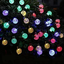 

Crystal Ball Solar Power Light String LED Fairy Lamp Solar Garlands Garden New Year Decor Outdoor Festival Outdoor Lighting