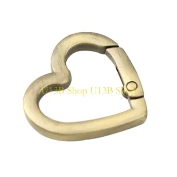 Alternative view of U13B Heart Spring Gate O Ring Openable Leather Bag Handbag Belt Strap Buckle