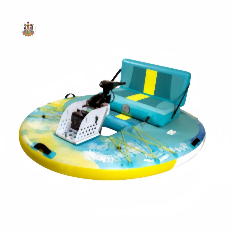 Single Seat Drop Stitch Inflatable Fishing Platform Inflatable Round Boat for Water Entertainment