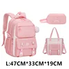 3 Pcs/Set School Bag for Girls Children Backpack Schoolbag Teenage School Child With Lunch box Pencil Case Kids Book Bag 2024 1