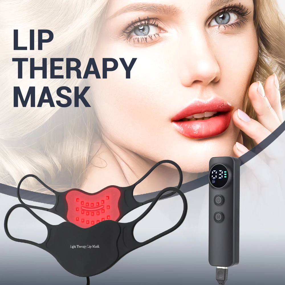 

Lip Plumper Device LED Red Light Therapy Lip Plumper Device Rejuvenation Lip Enhancer Lip Care Tools Rechargeable Home Use