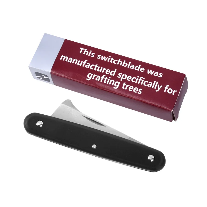 Description Picture 4 of itemStainless Steel Grafting Gardening Knife Plastic Single Opening Foldable Multi-Functional Plant Trimming Tool Accessories