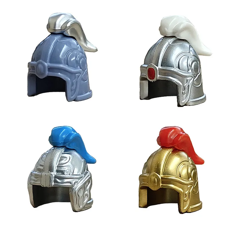 Medieval Soldier Shoulder Armor Building Blocks Knight Figure Wearing Part Accessories Helmet Wings Weapon DIY Toy Gift K001