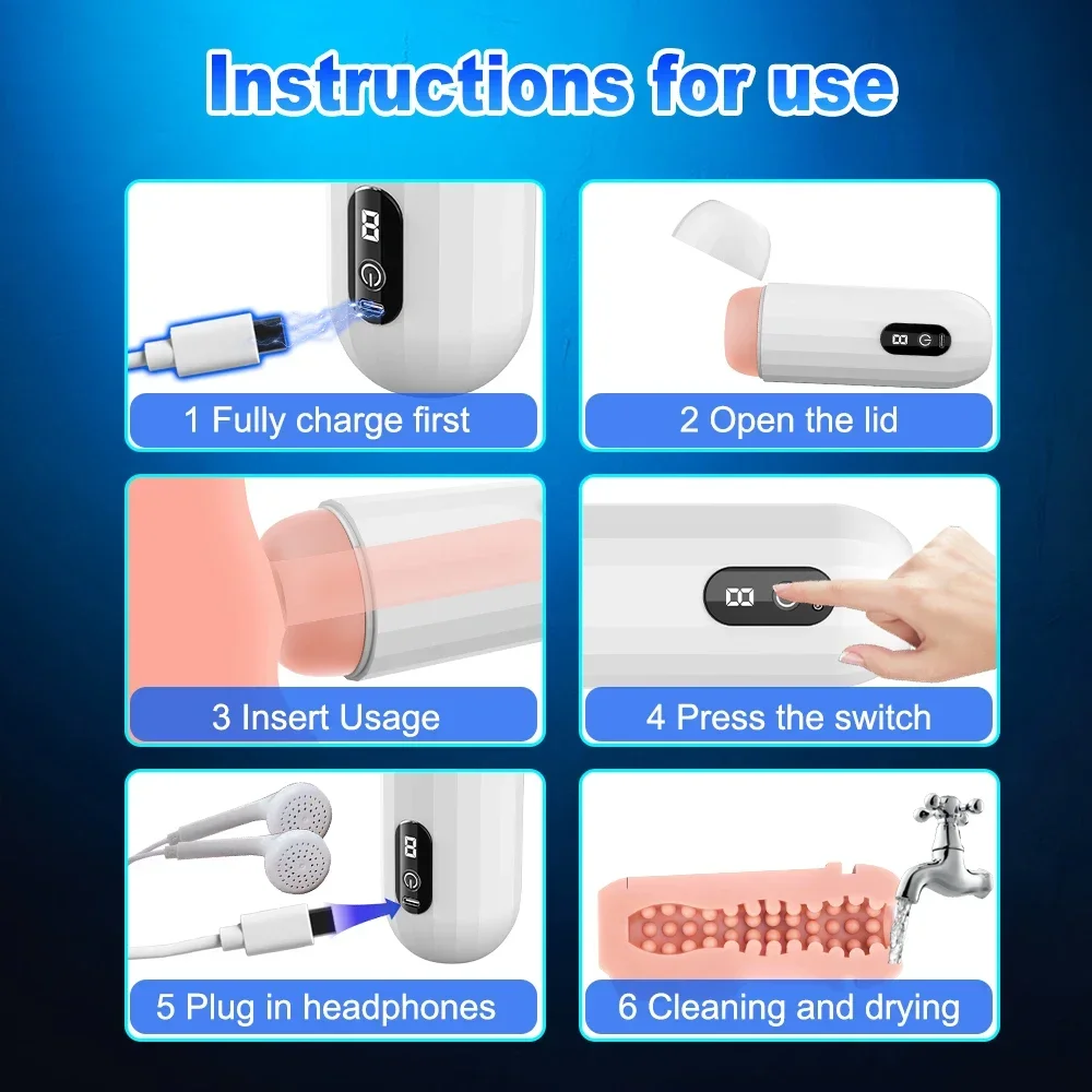 Automatic Masturbator Cup With Vibration And Blowjob Function_voghion.com