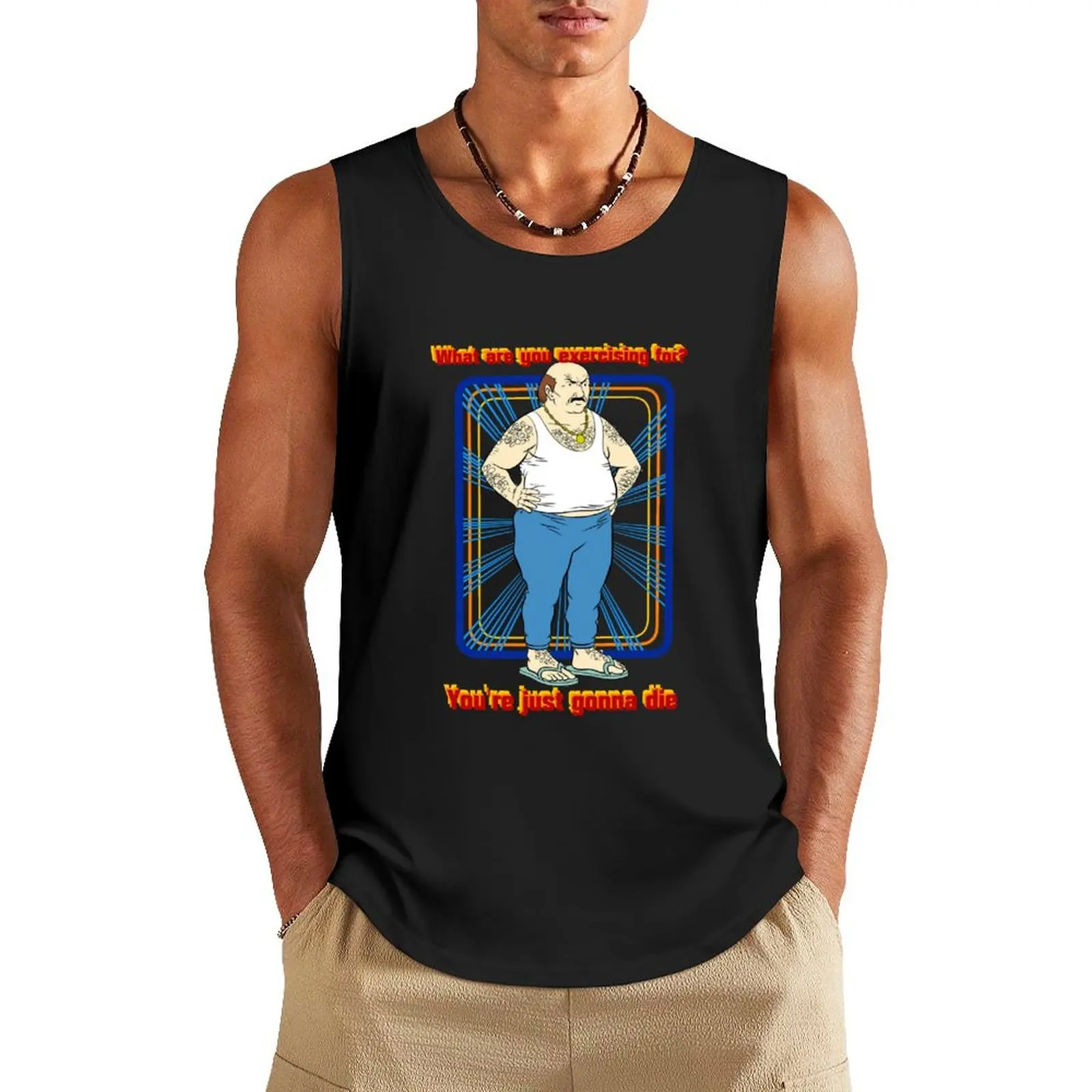 Carl: You're just gonna die Tank Top Men's gym articles vest for men Men's summer vest Men's t-shirts