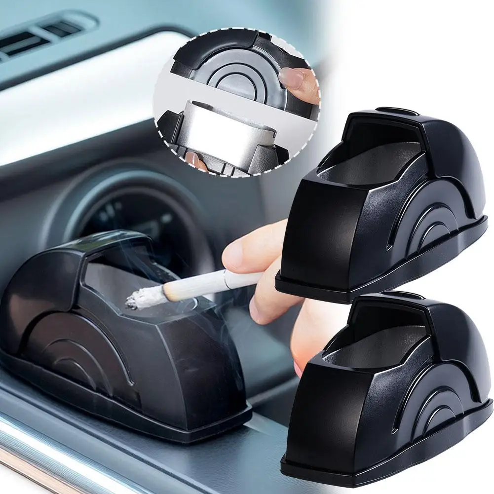 منفضة سجائر سيارة بغطاء محمول