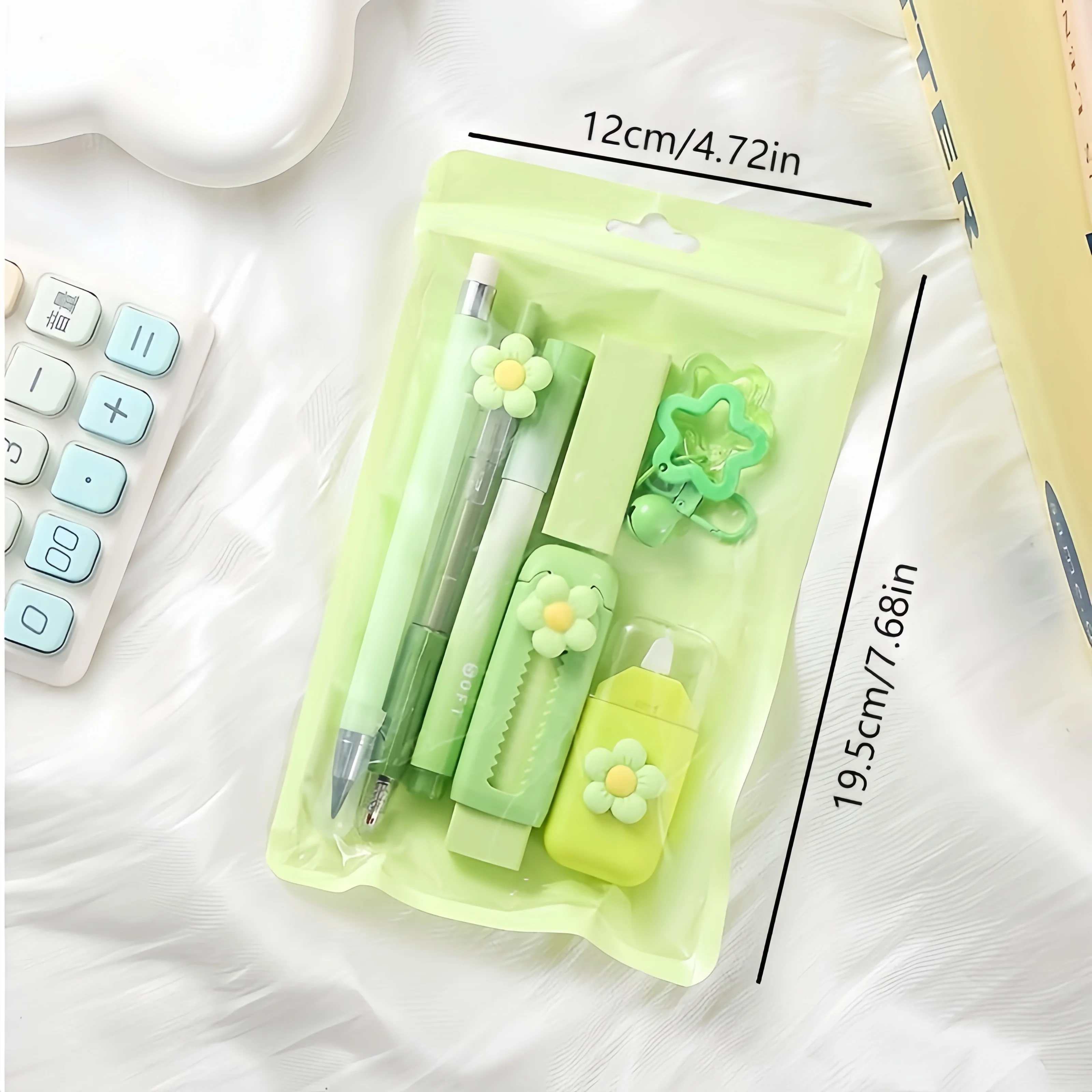 7가지 기능을 하나로 담은 다기능 문구 세트 ? 작업의 밝기를 더해줄 4가지 색상으로 제공, 푸시풀 지우개, 형광펜, 볼펜 등 다양한 도구 포함, 창의적인 전문가를 위한 이상적인 7종 문구 세트