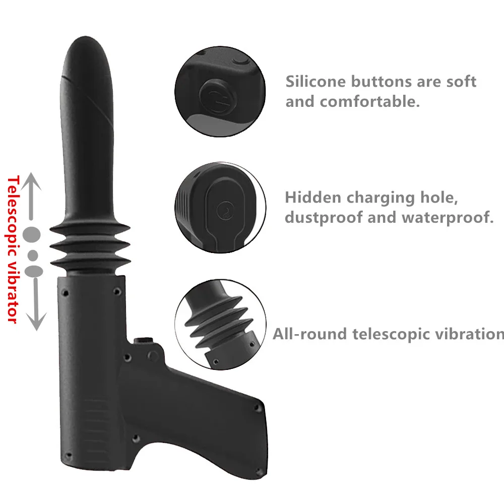 Gun vibrator Clitorals Vibrator for Women G Spot Anal Vaginal Stimulator Realistic Vibrating Adult Sex Toys Hammer vibrator
