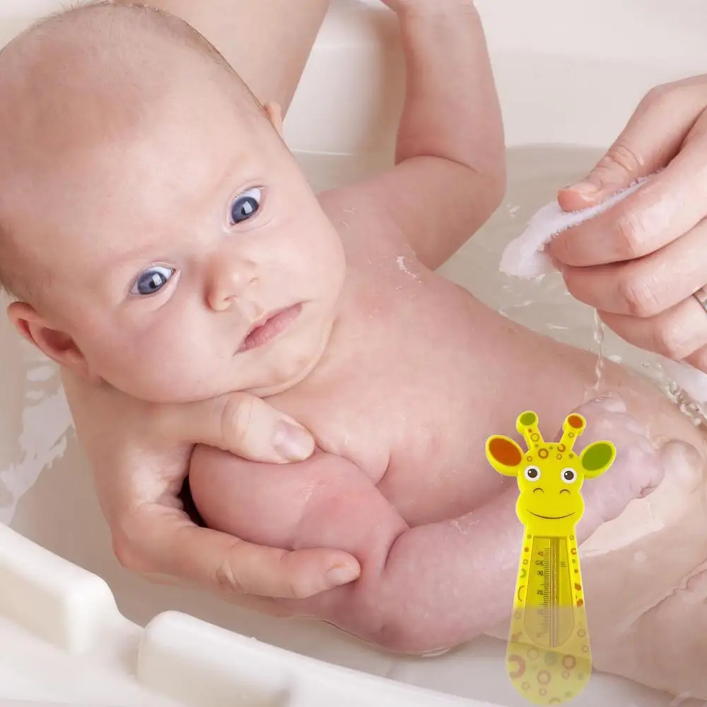 Description Picture 3 of itemLovely Bath Thermometer Giraffe Baby Tub Thermometer Bath Tub Thermometer Floating Toy Thermometer For Baby Shower Tools