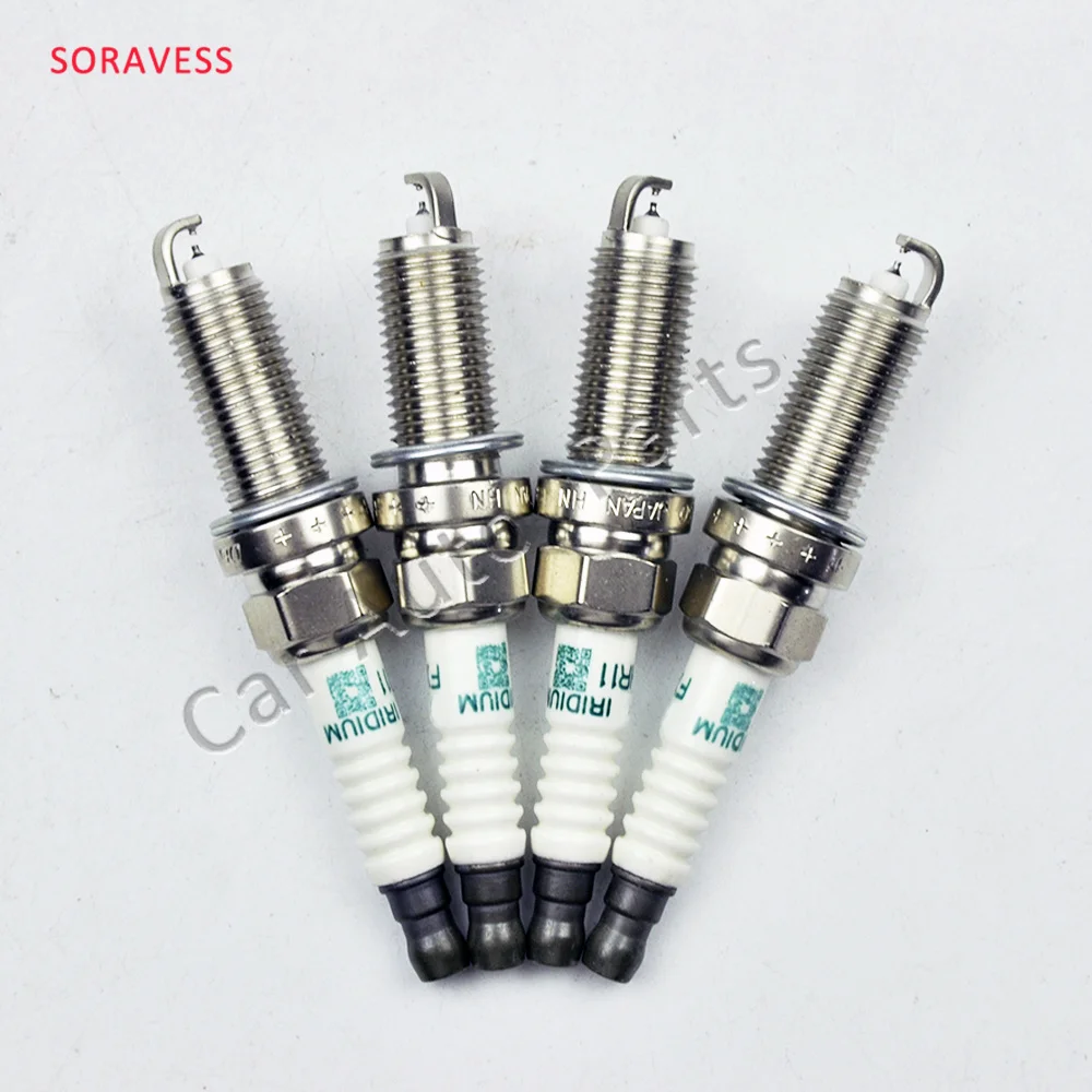 4 Pcs 22401-jk01d Fxe24hr11 Dual Iridium Spark Plug For Nissan 370z ...