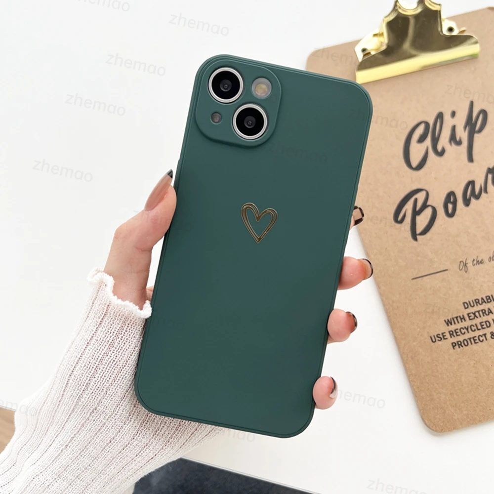 thumbnail image 1 of Funda de teléfono de silicona líquida cuadrada de lujo para iPhone 14, 11, 12, 13, Mini Pro Max, X, XS Max, XR, 6, 6s, 7, 8 Plus, SE, 1 of 5