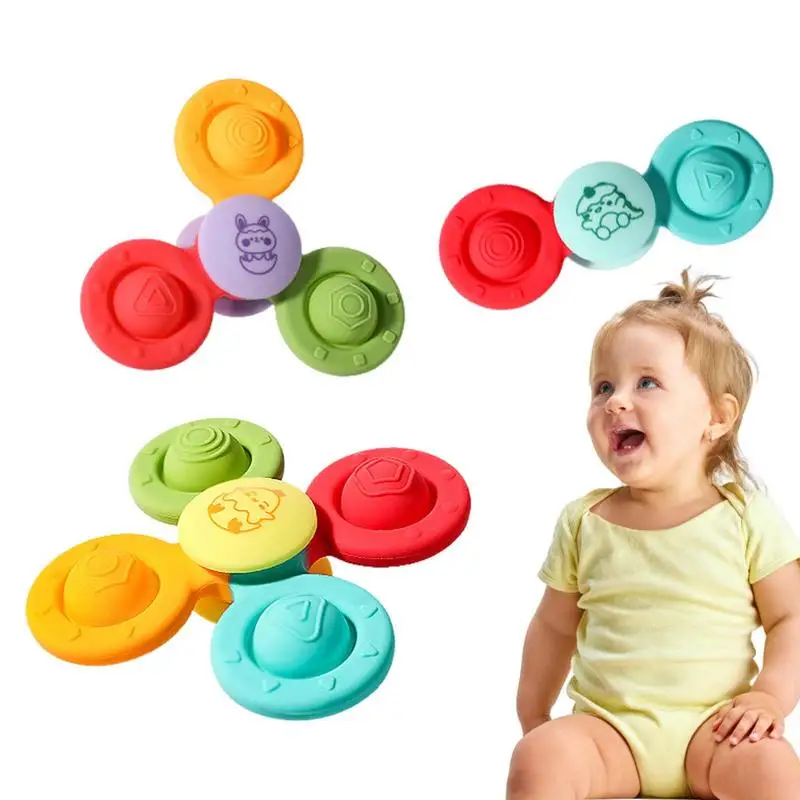 

Bath Tub Spinner Toys Fidget Spinning Bath Toy Dining Chair Toys Spinner Toy With Rotating Suction Cup Puzzle Early Education