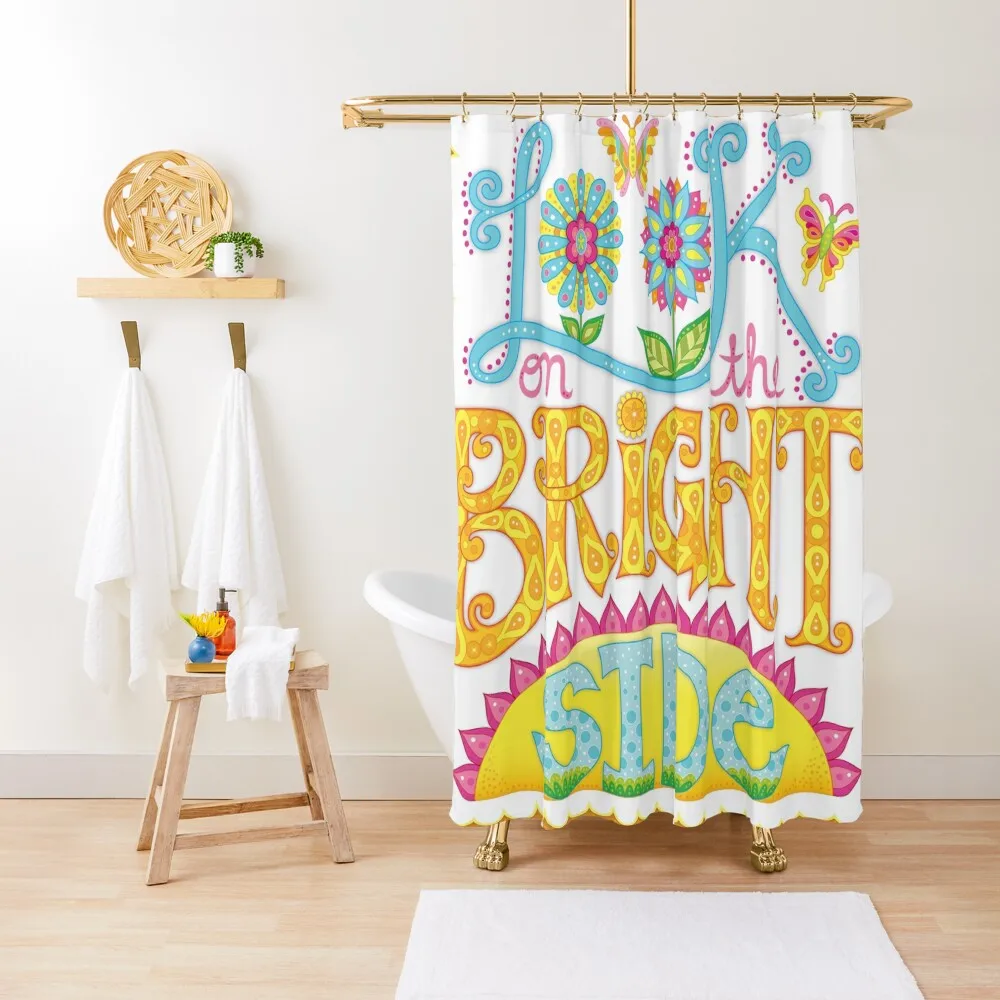 

Look on the bright side Shower Curtain Bathroom Fabric For Bathrooms With Beautiful Designs Curtain