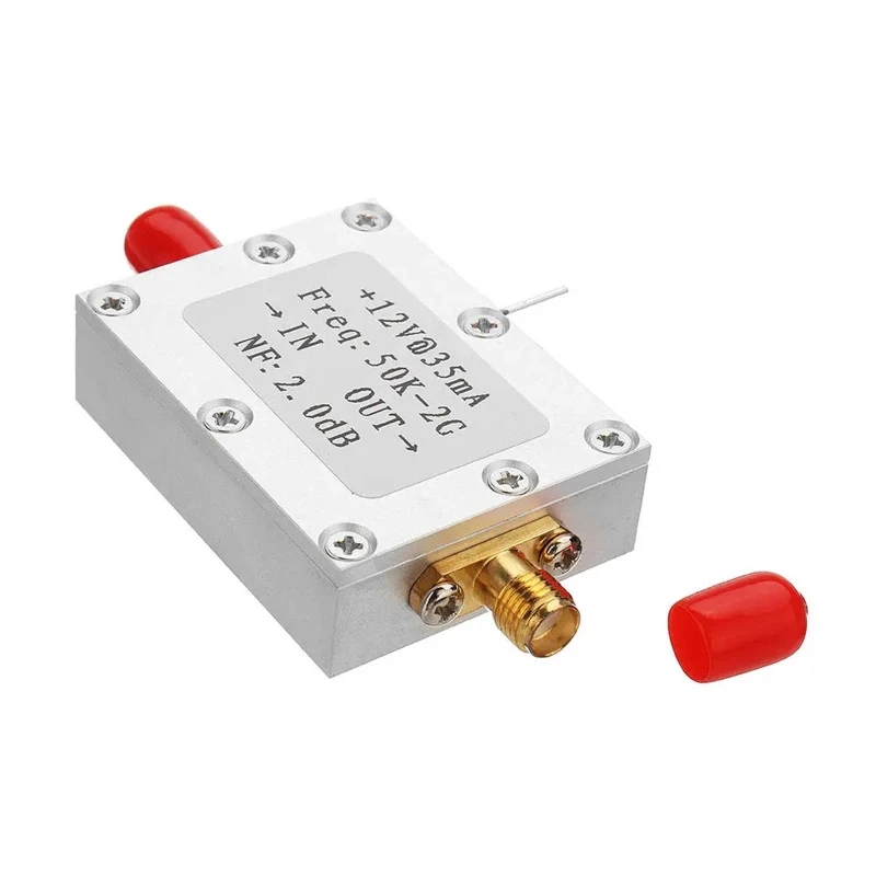

RF Amplifier Low Noise High Amplifier Ham Radio Module 50K-2GHz Drop shipping