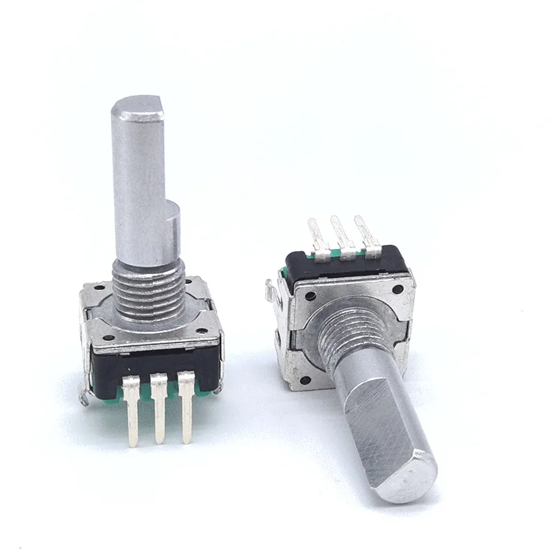 2pcs 360 Degree Potentiometer EC12 Rotary Encoder with Push Button Switch 20mm