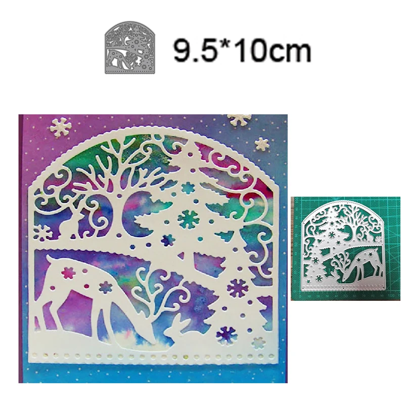 

Trees and Deer Christmas 2022 Metal Cutting Dies Scrapbooking Mold Making Greeting Card Craft DIY Art Paper