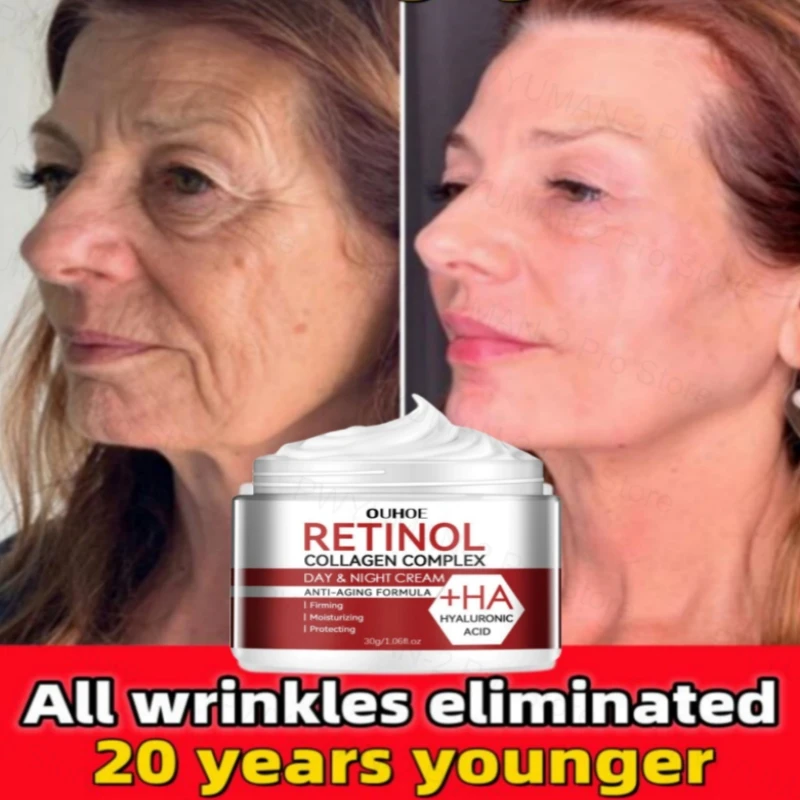 

Wrinkle Removing Cream Retinol Instant Anti-Aging Firming Lifting Facial Skin Fade Fine Line Essence Whiten Moisturize Skin Care