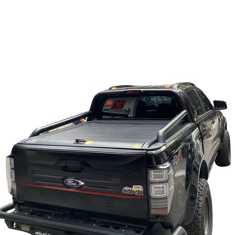 

Car Accessories Roller Lid up Truck Pick up Bed Cover Tonneau Cover Aluminium Alloy for Ford Ranger Black 1 Set Hard Type