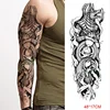 Waterproof Temporary Tattoo Sticker Anubis Ancient Egypt Greece Zeus Eye Full Arm Fake Tatto Flash Tatoo Sleeve for Men Women 3