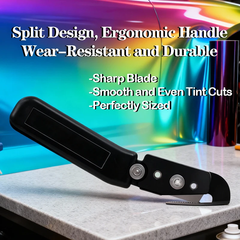 Coltello per Wrapping Auto, Utensile per Taglio Pellicole, Taglierina per Pellicola Protettiva Vernice e Vinile Auto, Coltello a Manico per Pellicole e Multiuso - immagine 5