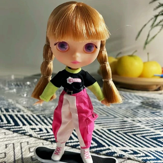 New Arrival POP MART Molly Blyth BJD Doll Skateboard Slide Big Size Anime Doll Joint Body Toys Girl Gift Popmart Action Figure 4