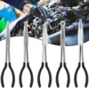 3/5Pcs Needle Nose Pliers Set 11 Inch Carbon Steel Long Reach Pliers 25/45/90 Degree Bent Nose Plier O-Shaped Circle Pliers 4