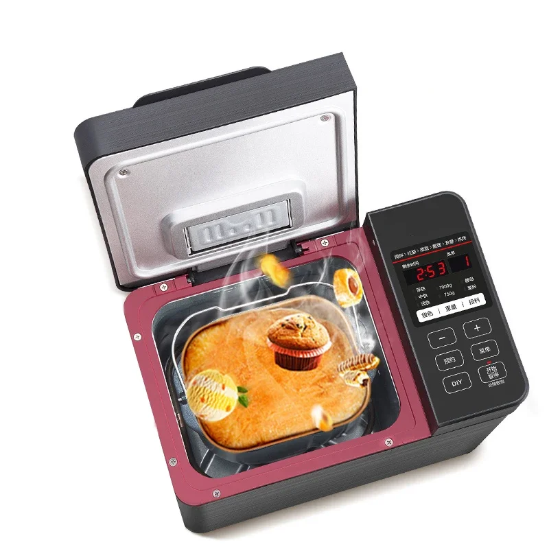 MM-TLS2010 Electric Bread Machine 220V Household Small Automatic Intelligent Fermented Bread Flour Baking Breakfast Machine 580W