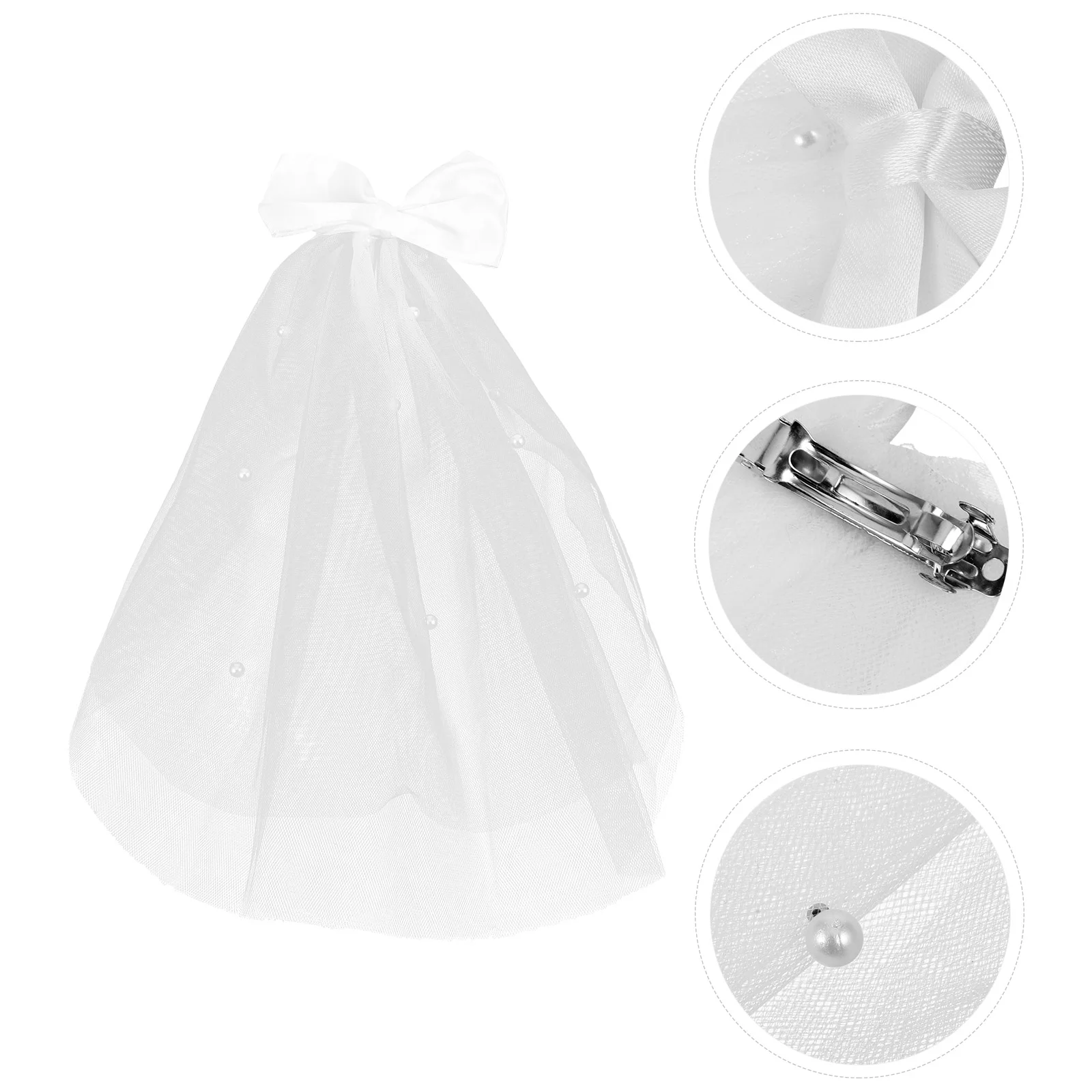 

Pet Veil Hair Decoration Wedding Dress Bride Yarn Costume Headdress Accessories