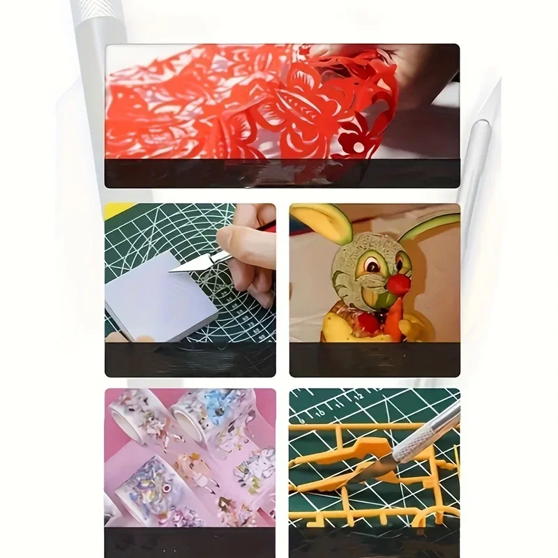 precision ultra durable 13 aluminum alloy carving knives - sharp blades for Paper Cuttings, film applications and DIY crafts