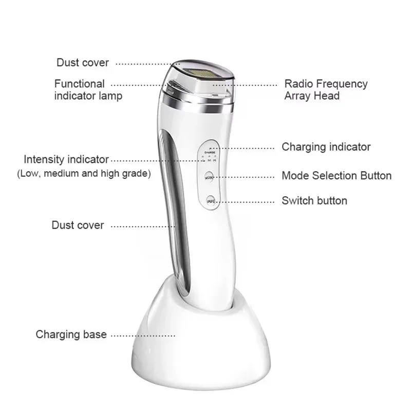 Radio Frequency Facial Lifting Machine Dot Matrix Wrinkle Removal SKin Tightening RF High Frequency Facial Care Massager Device 5