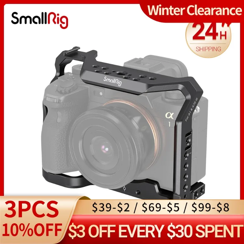 Полная Клетка SmallRig для Sony Alpha 1 A1 A7S III 7S со встроенной направляющей NATO крепление