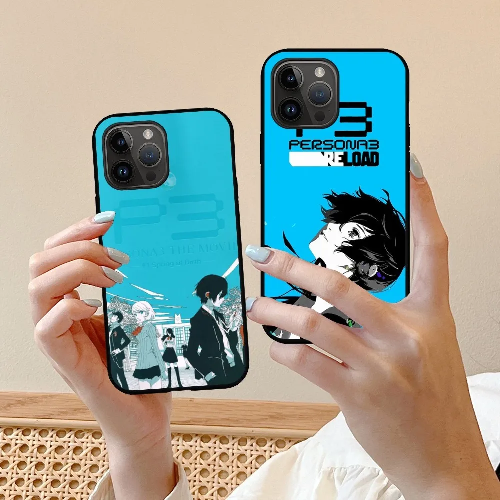 A-Persona 3 Reload  Game  Phone Case For Iphone 15 14 13 12 11 X Xr Xs Xsmax 8 7 Plus Mini Pro Max Soft Black Phone Cover