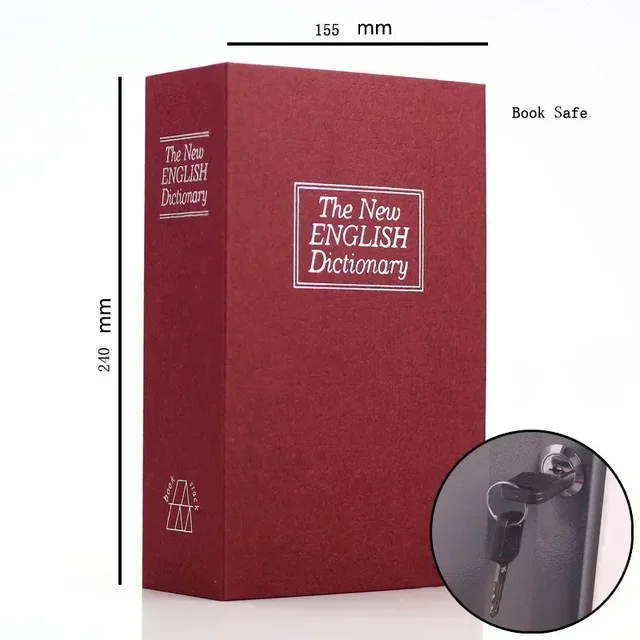 Dictionary Mini Book Safe Security Key Locker Money Hidden Secret Safe Key Safe Box Cash Lock Box Money Coin Storage Jewellery 2