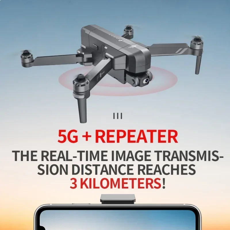 

With Stabilizer 3KM WIFI GPS EIS 2-Axis Anti-Shake Gimbal FPV Brushless Motor F11S 4K Pro Drone