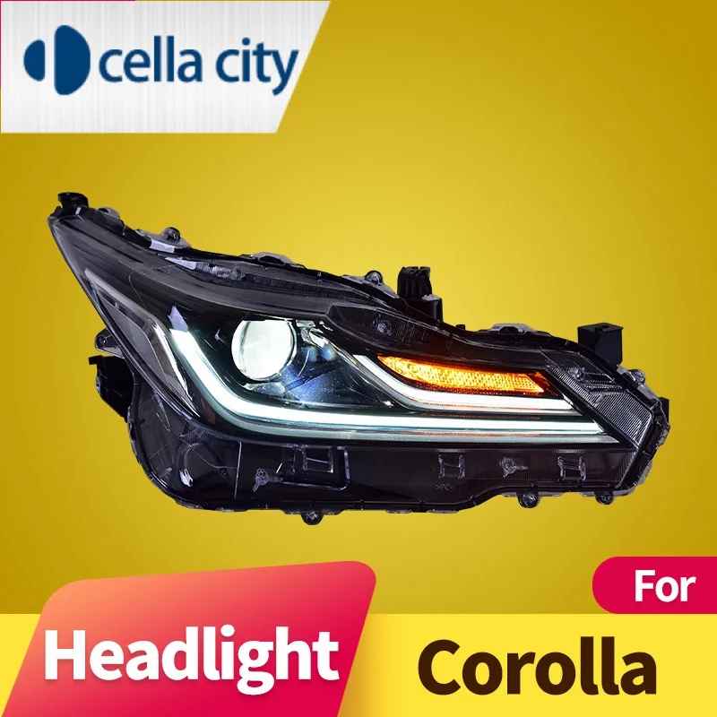 

Передняя фара в сборе для Toyota Corolla 2019, 2020 Φ DRL Φ сигнал поворота, ближний свет, полный источник света
