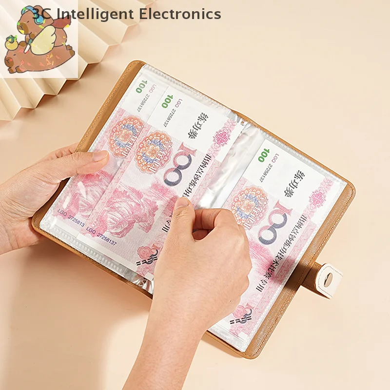 PU Leather Envelopes Money Saving Reusable Challeng Saving Money Notebook Savings Binder Budget Savings Challenges Book